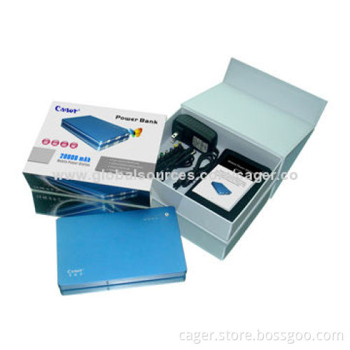 Cager Laptop and Tablet PC Portable Power Banks with 20,000mAh Capacity
